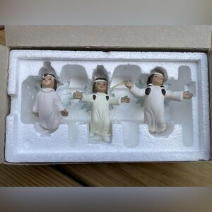 Native American Angel Christmas Ornaments 1993 House of Lloyd Set Of 3 Christmas